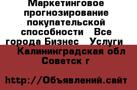 Маркетинговое прогнозирование покупательской способности - Все города Бизнес » Услуги   . Калининградская обл.,Советск г.